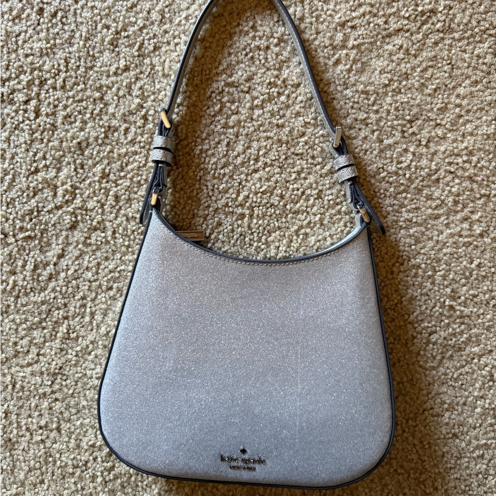 Kate Spade Metallic Silver Shoulder Bag